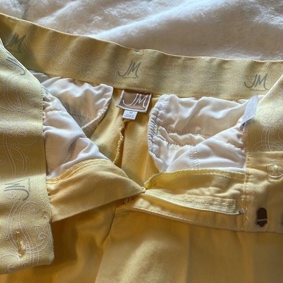 JM Collection yellow trousers size 10 - Picture 3 of 4